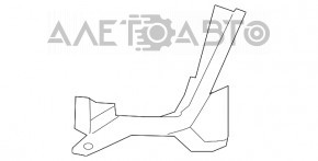 Дефлектор радиатора левый верх Ford Fiesta 14-19 1.6