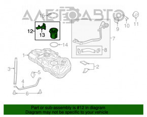 Топливный насос бензонасос Ford Fiesta 11-19 1.6