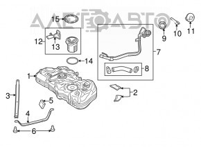 Топливный насос бензонасос Ford Fiesta 11-19 1.6