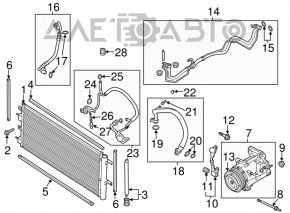 Компрессор кондиционера Ford Fusion mk5 13-20 1.5Т 1.6T