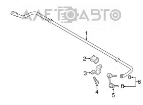 Скоба крепления заднего стабилизатора правая Ford Fusion mk5 13-20