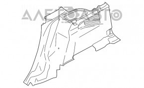 Обшивка арки правая Ford C-max MK2 13-18 черн Energi, слом креп, царапины, побелел пластик