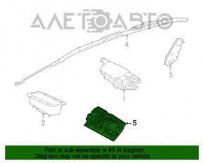 Подушка безпеки airbag колінна водійська лев Ford Focus mk3 11-18 сер