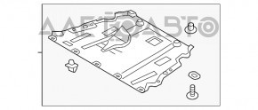 Защита двигателя Lincoln MKZ 13-16 3.7 FWD