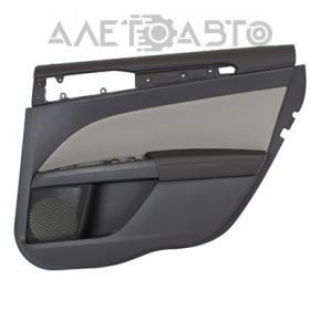 Обшивка двери карточка задняя правая Ford Fusion mk5 13-16 titanium черн с беж вставкой