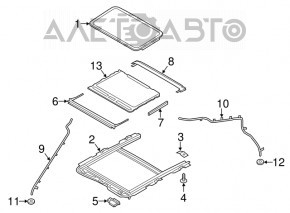 Скло люка Ford Fusion mk5 13-