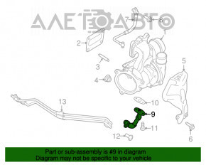 Трубка от турбины Ford Escape mk3 17-19 1.5T новый OEM оригинал