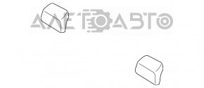 Підголовник задній правий Ford Fusion mk5 13-16 ганчірка, сірка, під хімчистку