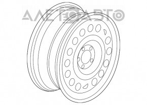 Запасное колесо докатка Ford Transit Connect MK2 13- R16 6.5J ET60 215/55, железка