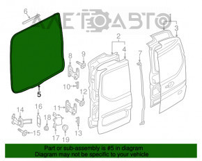 Уплотнитель резина двери багажника Ford Transit Connect MK2 13- груз