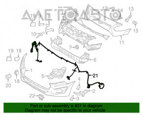 Проводка переднього бампера Ford Transit Connect MK2 13-18 під ВТФ