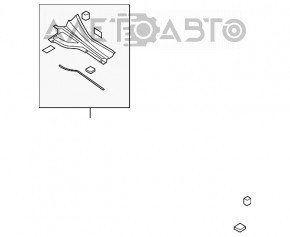 Решетка дворников пластик правая Mazda CX-7 06-09