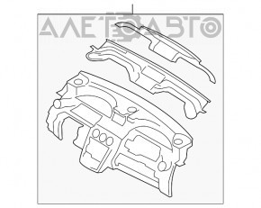 Торпедо передняя панель без AIRBAG Mazda CX-7 06-09