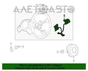 Кнопки керування на кермі Mazda CX-7 06-09 з голосовим керуванням