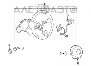 Кнопки керування на кермі Mazda CX-7 06-09 з голосовим керуванням