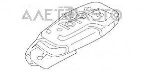 Ключ Lincoln MKC 15- smart 5 кнопок поліз хром