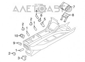 Кнопки управления подогревом задних сидений Lincoln MKZ 13-20