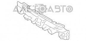 Абсорбер переднего бампера Ford Focus mk3 15-18 рест пластик, надломы