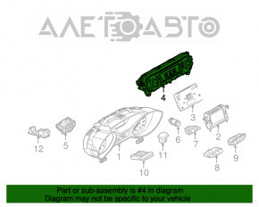 Управление климат-контролем Ford Focus mk3 15-18 рест, manual с подогревом
