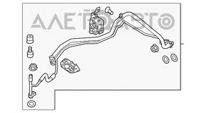 Трубка кондиціонера пічка-конденсер Ford Focus mk3 15-18 1.0 T