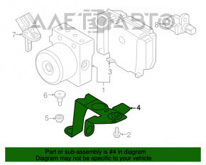 Кронштейн блока ABS Ford Escape MK3 13-