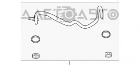 Трубка охолодження АКПП Ford Escape MK3 17-19 1.5T 2.0T коротка