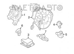 Модуль srs airbag компьютер подушек безопасности Lincoln MKX 16-