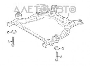 Підрамник передній Ford Edge 16- 2.7T 3.5