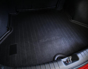 Килимок багажника Hyundai Elantra AD 17-20 ганчірка чорний