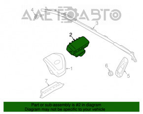Подушка безопасности airbag пассажирская в торпеде Lincoln MKX 16-