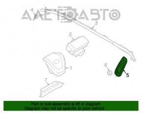 Подушка безпеки airbag сидіння прав Lincoln MKX 16-