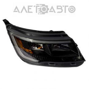 Фара передня права у зборі Ford Explorer 16-19 галоген + LED темна