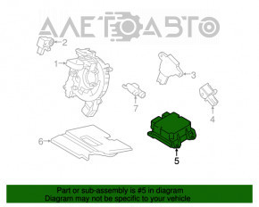 Модуль srs airbag компьютер подушек безопасности Ford Mustang mk6 15-17