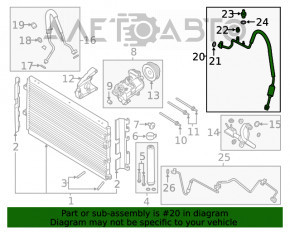 Трубка кондиционера компрессор-печка Ford Mustang mk6 15-17 2.3T
