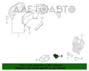Кнопка відкриття кришки багажника Ford Mustang mk6 15-салонна