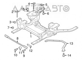 Підрамник передній Ford Mustang mk6 15- 2.3T