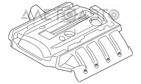 Накладка двигателя Ford Mustang mk6 15- 2.3T