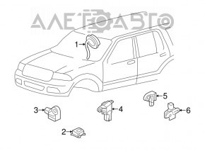 Датчик подушки безопасности передний левый Ford Fiesta 11-19 новый OEM оригинал