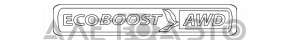 Емблема напис ECOBOOST AWD двері багажника Ford Edge 15-18 обліз хром