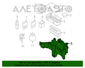 Корпус блока предохранителей подкапотный Ford Explorer 16-19