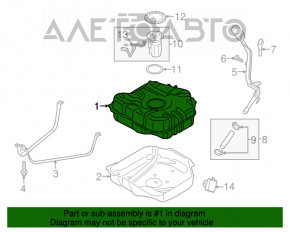 Паливний бак Ford C-max MK2 13-18 Energi