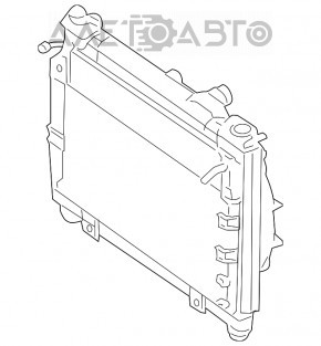 Радиатор охлаждения инвертора Lexus GS450h 06-11