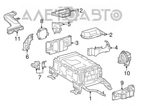 Блок запобіжників батареї Lexus ES300h 13-18
