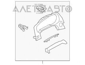 Накладка щитка приборов Mazda 6 13-21 usa