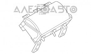 Подушка безопасности airbag пассажирская в торпеде Mazda 6 13-15 дорест, ржавый пиропатрон