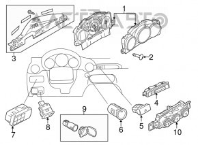 Кнопка открывания крышки багажника салон Mazda 3 14-18