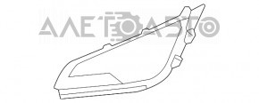 Обрамление птф правое Ford Ecosport 18-22 структура, слом креп