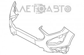 Бампер передній голий Ford Ecosport 18-22 графіт, подряпина, тріснути