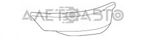 Накладка переднего бампера правая Ford Ecosport 18-22 структура