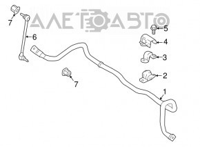 Скоба кріплення переднього стабілізатора прав Ford Ecosport 18-22 2.0